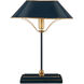 Daphne 16.5 inch 60 watt Navy/Gold Table Lamp Portable Light