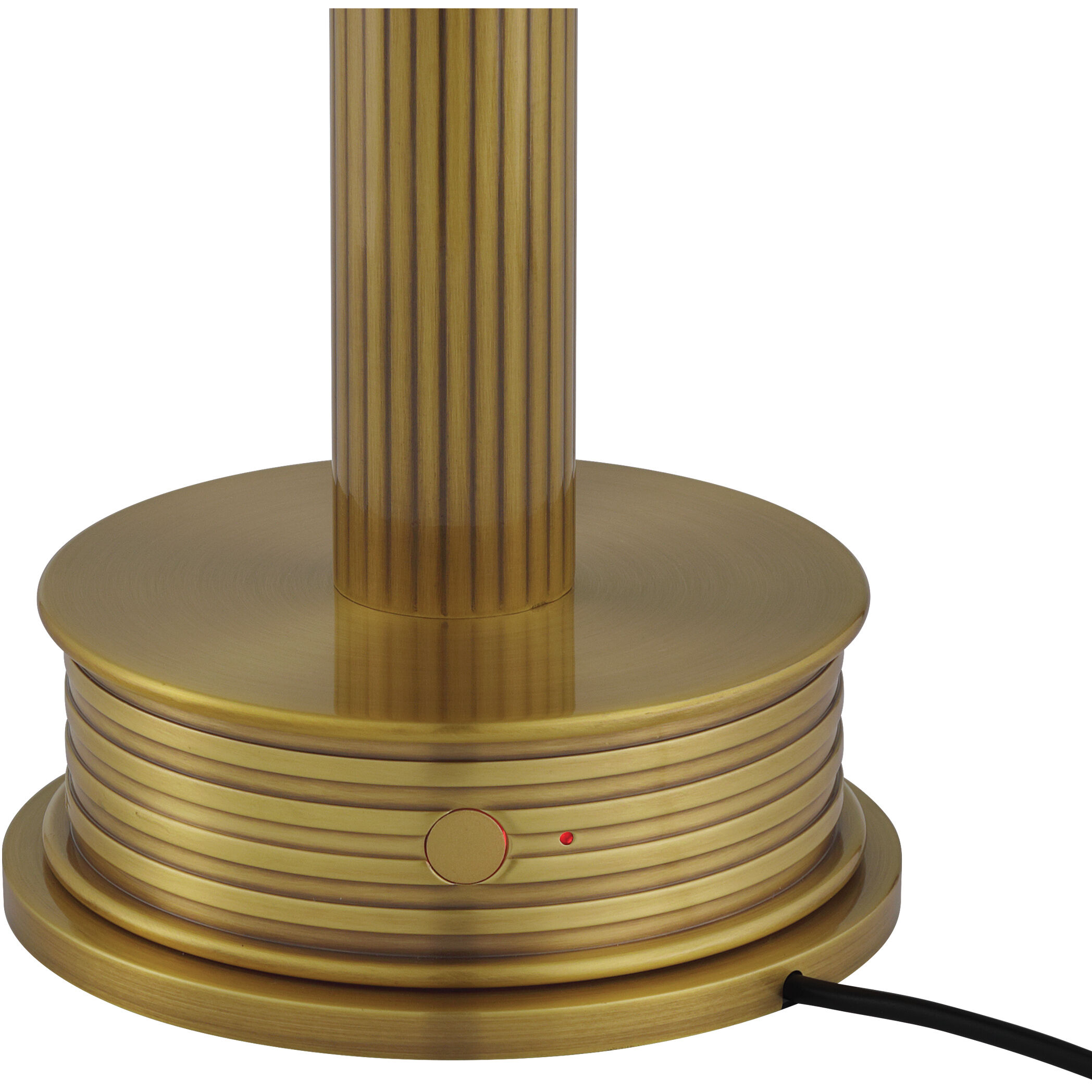 Promenade 10.25 inch 1.5 watt Antique Brass/Milk Cordless Table Lamp Portable Light