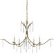 Marshallia 5 Light 38 inch Rustic Gold/Faux Rock Crystal Chandelier Ceiling Light, Small