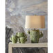 Cactus 27 inch 150 watt Antiqued Green Table Lamp Portable Light