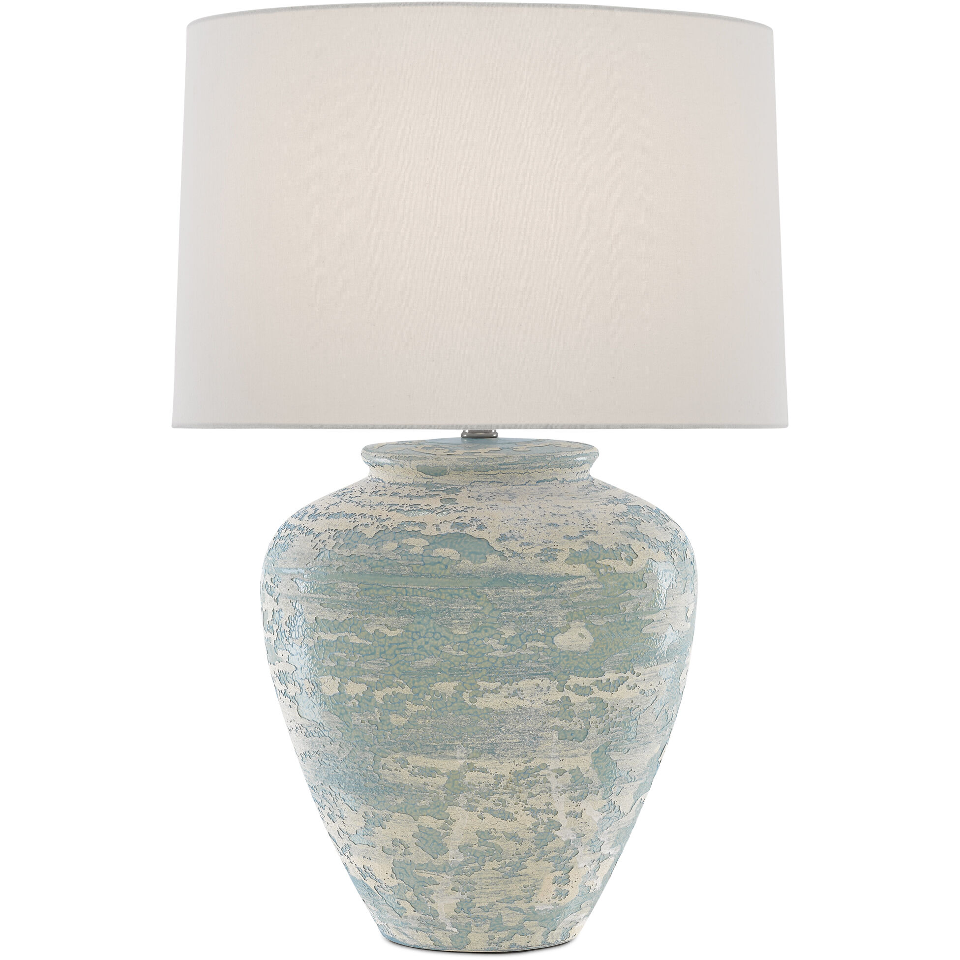 Mimi 27.25 inch 150 watt Aqua/Cream Table Lamp Portable Light