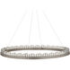 Pleiades 1 Light 50.75 inch Contemporary Silver Leaf/ Contemporary Silver/Clear Chandelier Ceiling Light, Large