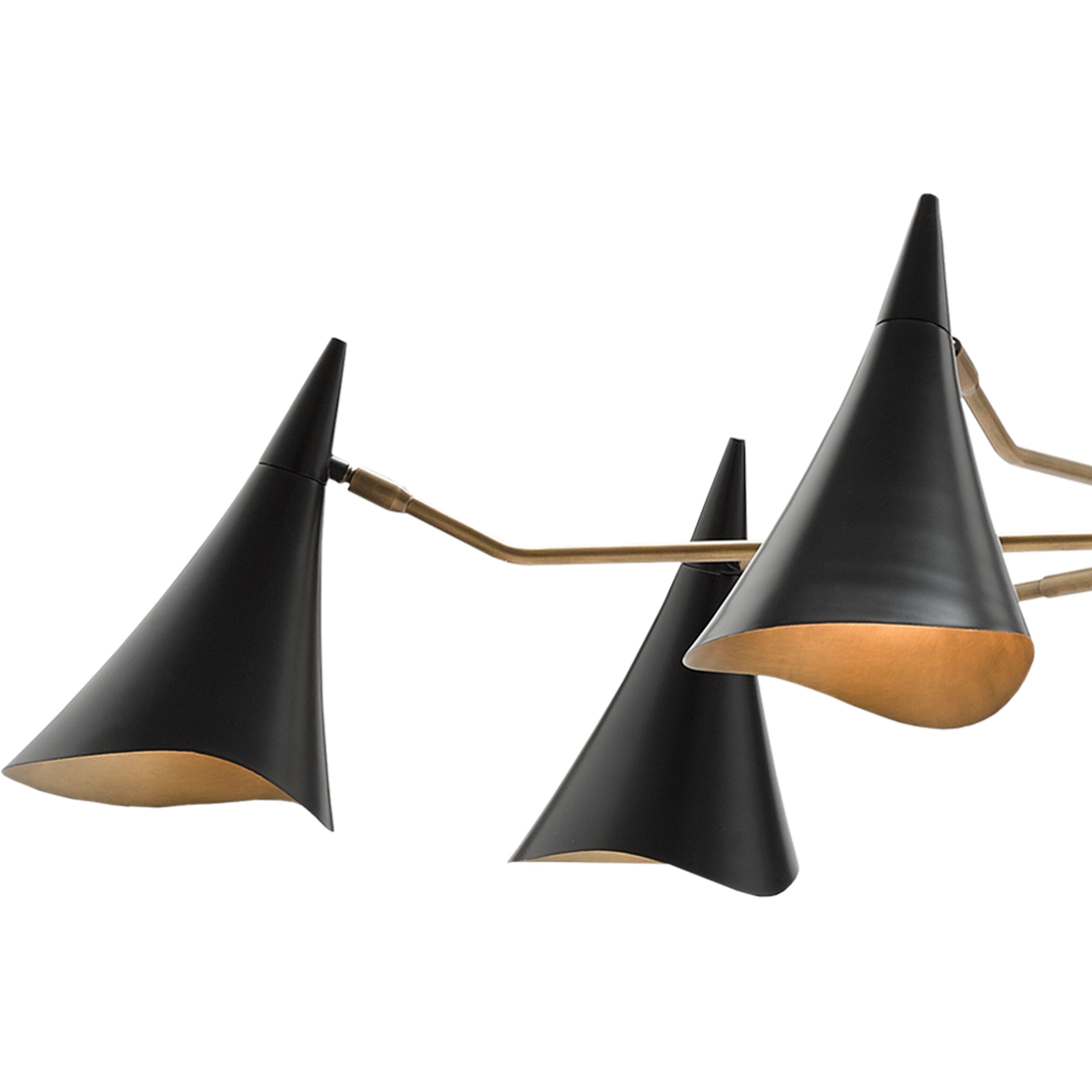 Library 6 Light 62 inch Oil Rubbed Bronze/Antique Brass Chandelier Ceiling Light