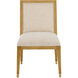 Santos Sea Sand/UV Liller Malt/Satin Brass Side Chair