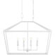 Denison 6 Light 40 inch Gesso White Chandelier Ceiling Light