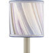 Marble Paper Lilac and Blue Agate Drum Chandelier Shade