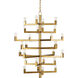 Andre 28 Light 32.5 inch Brass Chandelier Ceiling Light, Medium