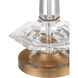 Anton 26.75 inch 150 watt Clear/Antique Brass Table Lamp Portable Light
