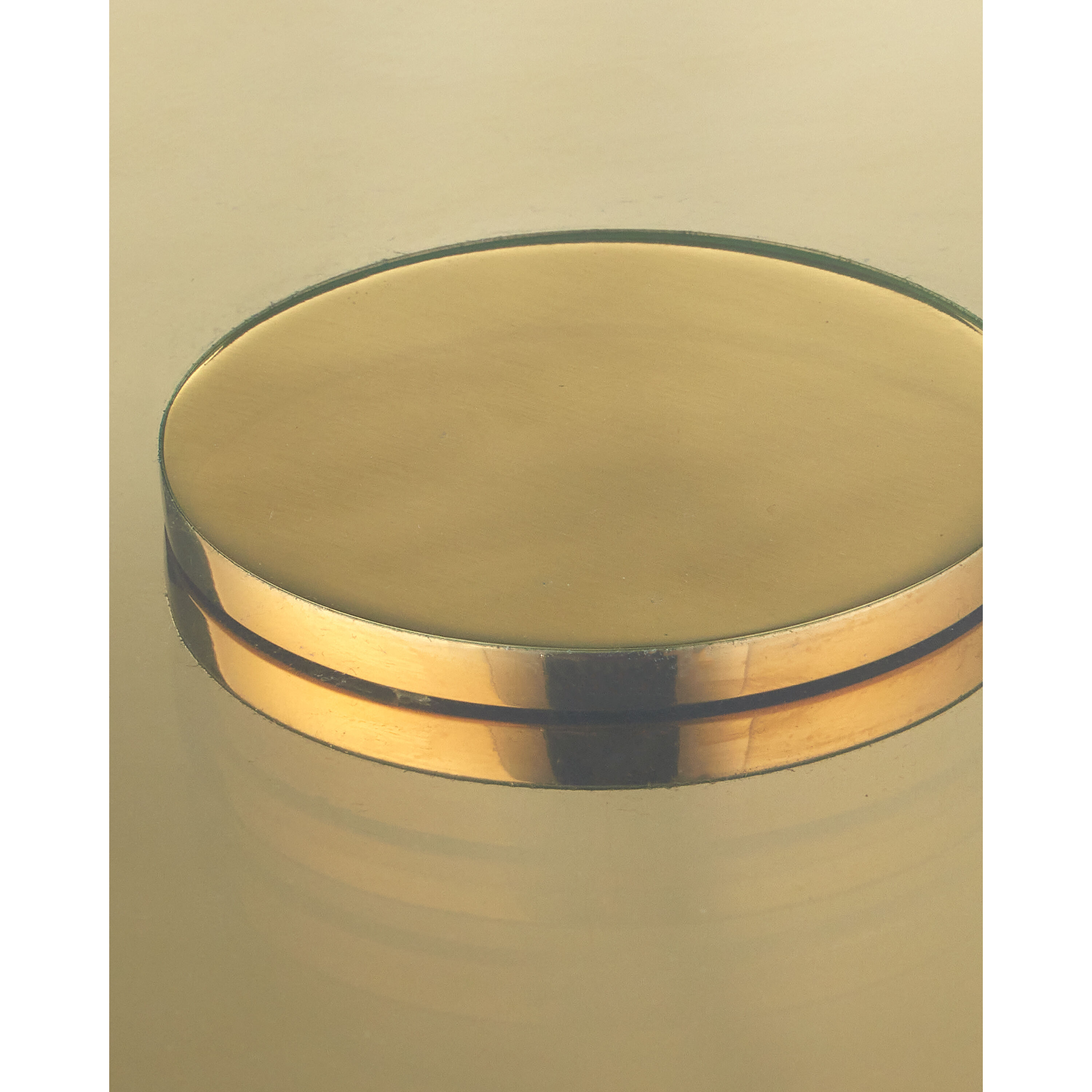 Lemy 36 inch Polished Brass/Clear Cocktail Table