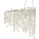 Lusso 16 Light 43.5 inch Natural/Pearlized White Chandelier Ceiling Light