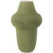 Green Plisse 14.25 X 8.5 inch Vase, Large