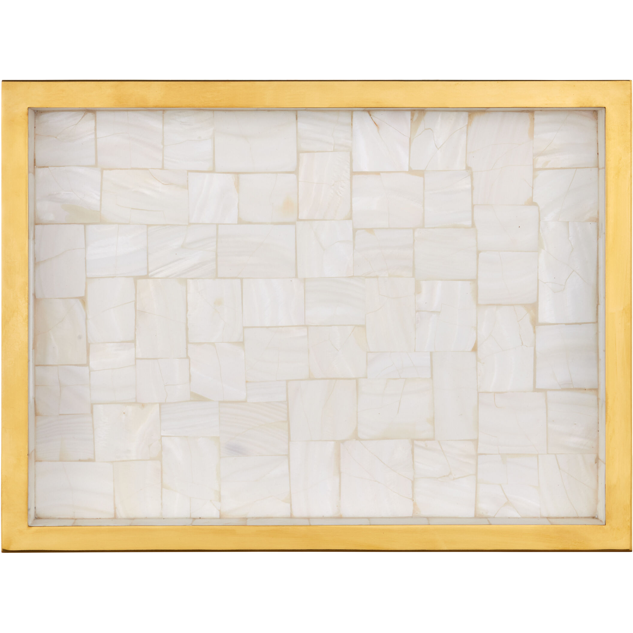 Casey Natural/Brass Trays, Set of 2