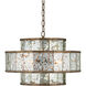 Fantine 4 Light 18 inch Pyrite Bronze/Raj Mirror Chandelier Ceiling Light, Small