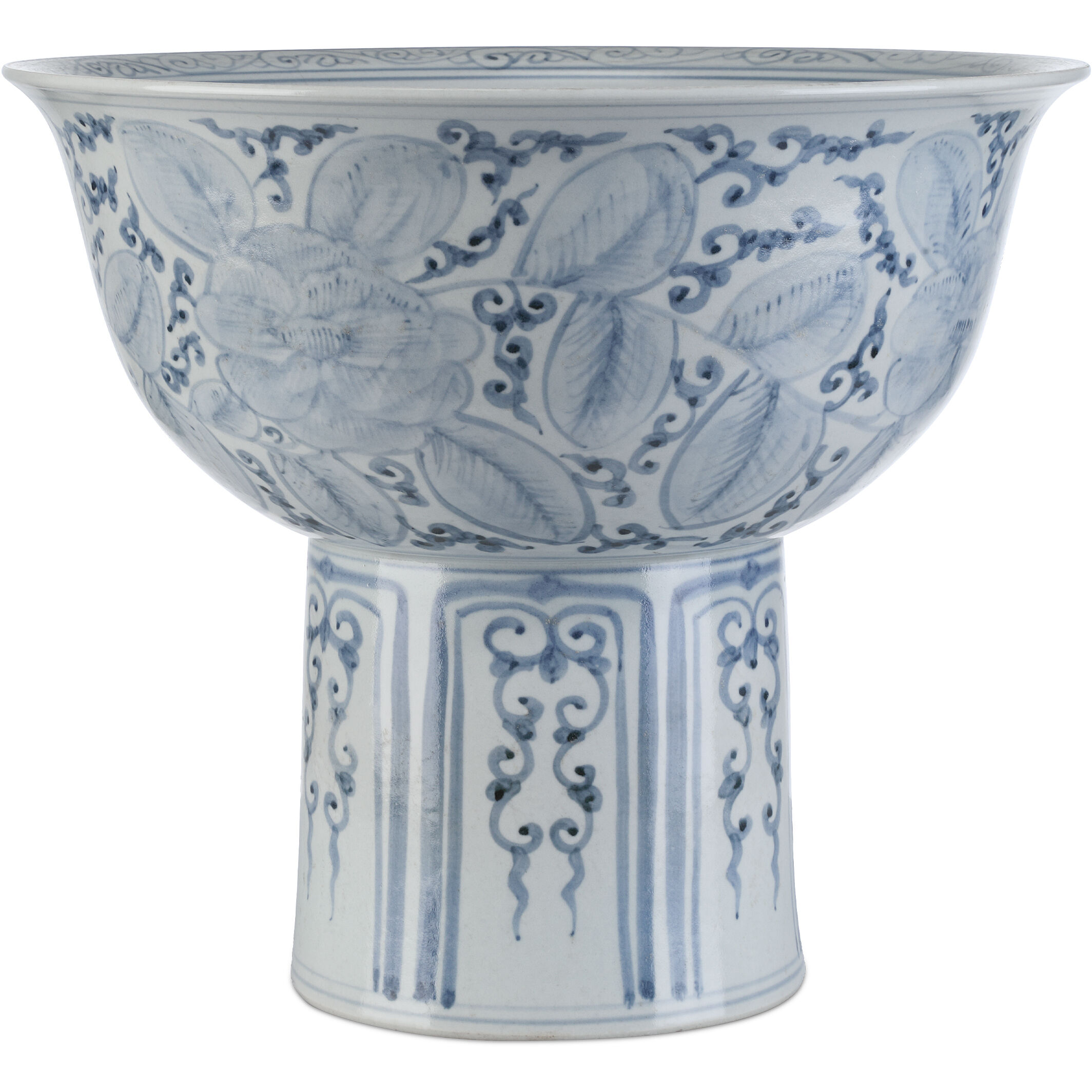 Ming Offering 13.5 inch Pedestal Bowl, Tall