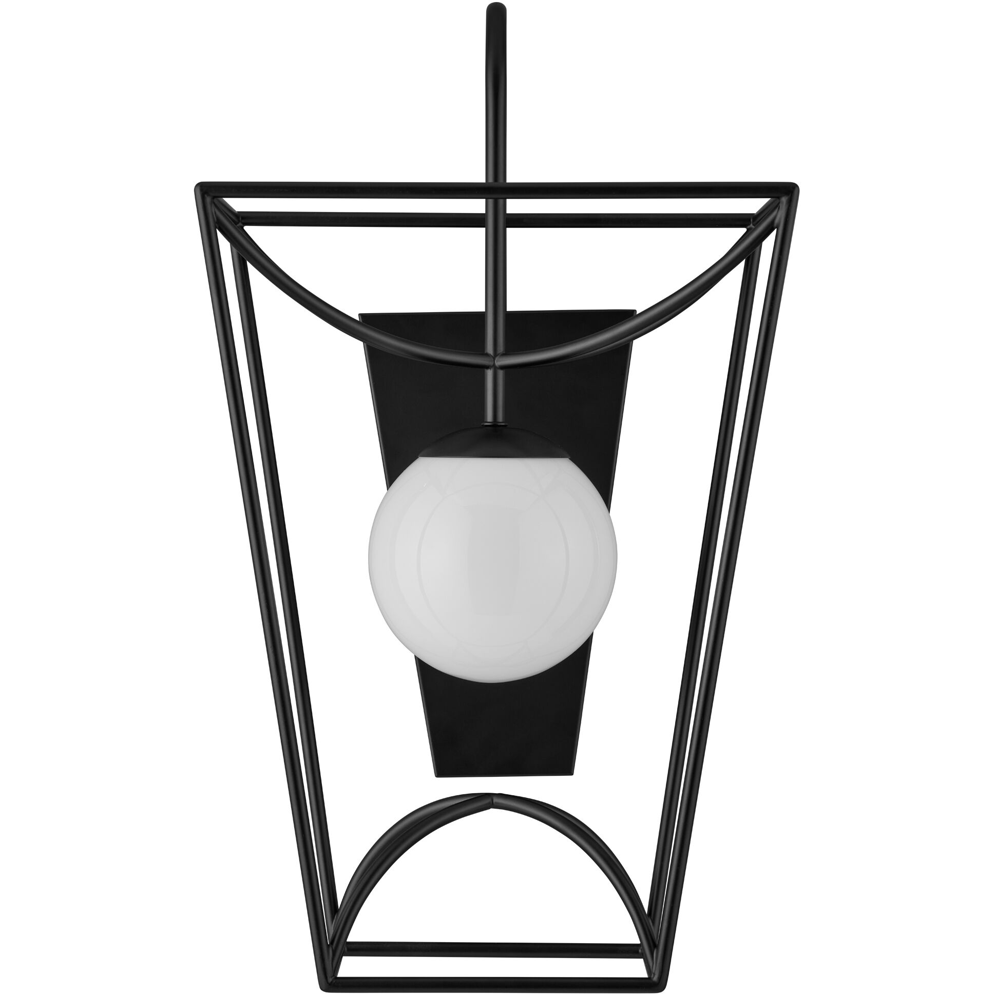 Rochefort 1 Light 23.5 inch Black/White Indoor/Outdoor Wall Sconce, Small