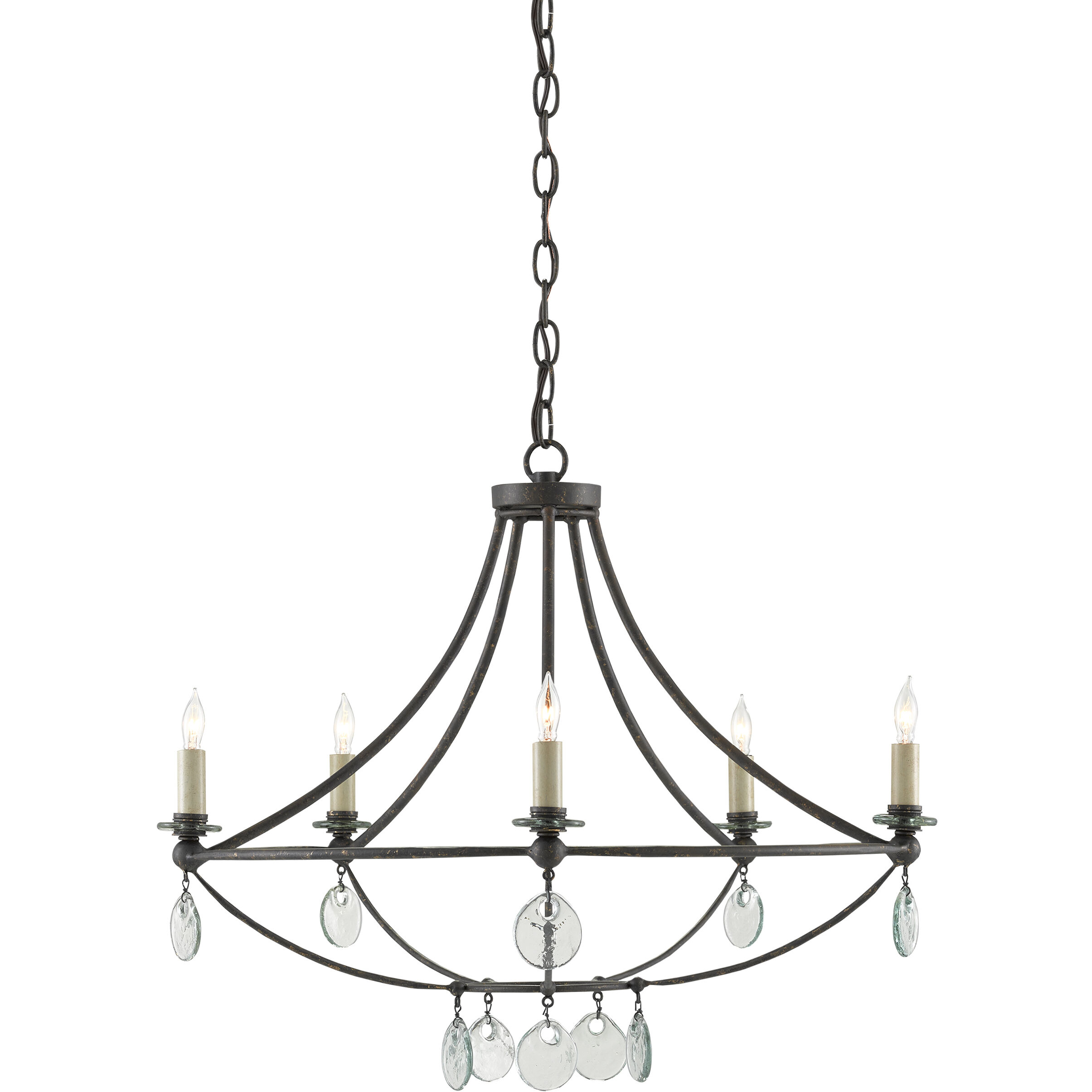 Novella 5 Light 24.5 inch Mayfair Chandelier Ceiling Light, Small