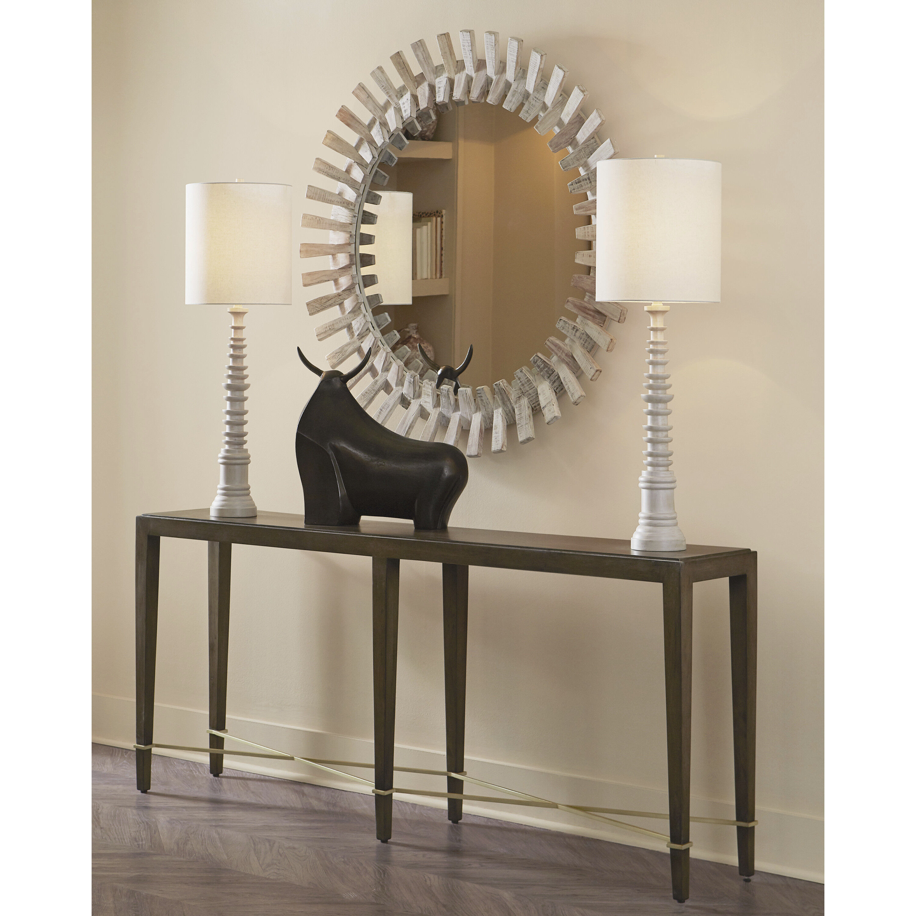 Diza 48 inch Whitewash and Mirror Mirror