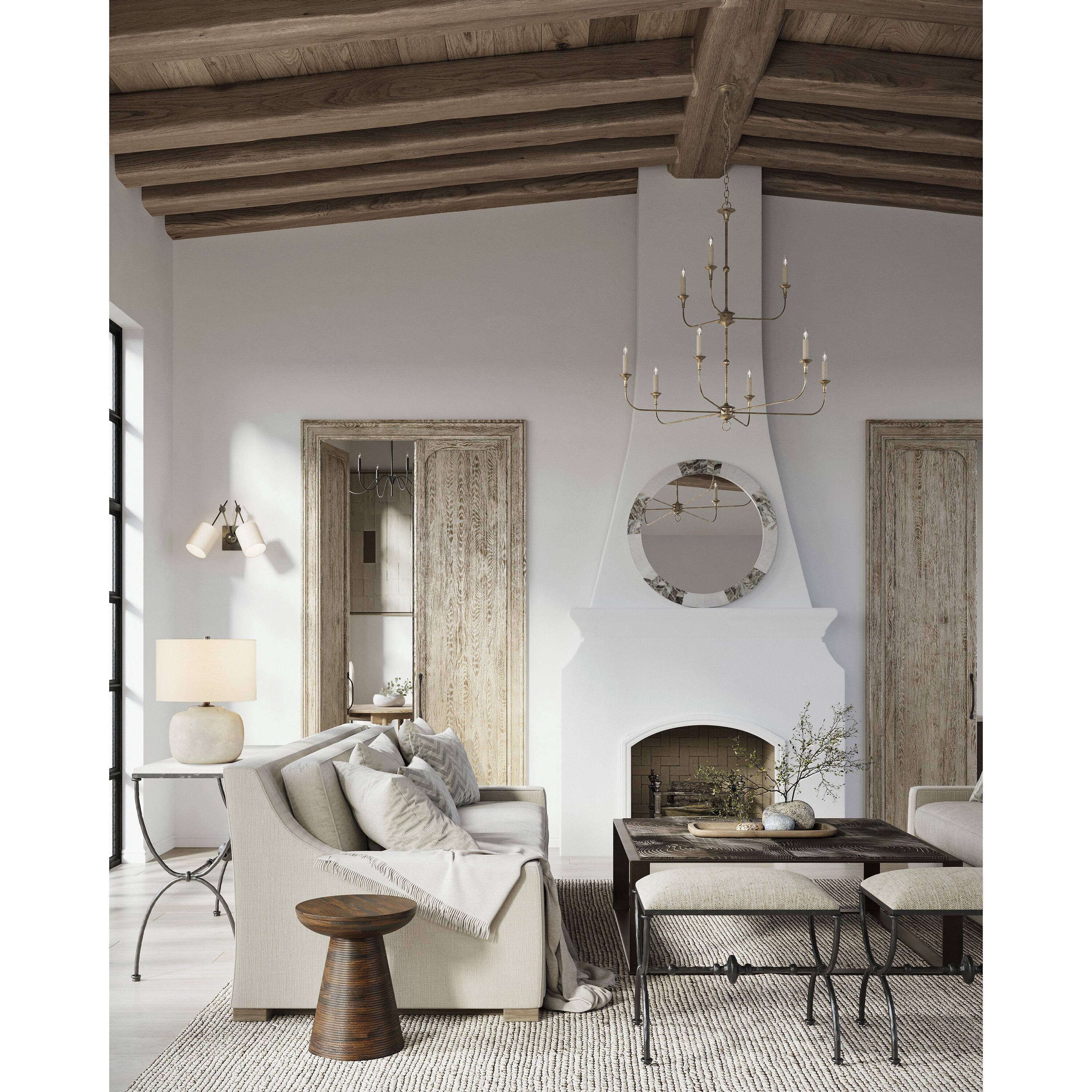 Nottaway 9 Light 44.25 inch Pyrite Bronze Two-Tier Chandelier Ceiling Light