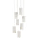 Escenia 7 Light 15 inch Natural/Painted Silver Multi-Drop Pendant Ceiling Light