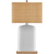 Musing 31.5 inch 150 watt White/Natural Table Lamp Portable Light