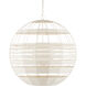 Lapsley 1 Light 34 inch Vanilla/White Orb Chandelier Ceiling Light