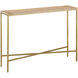 Dezi 48 inch Natural/Brass Console Table