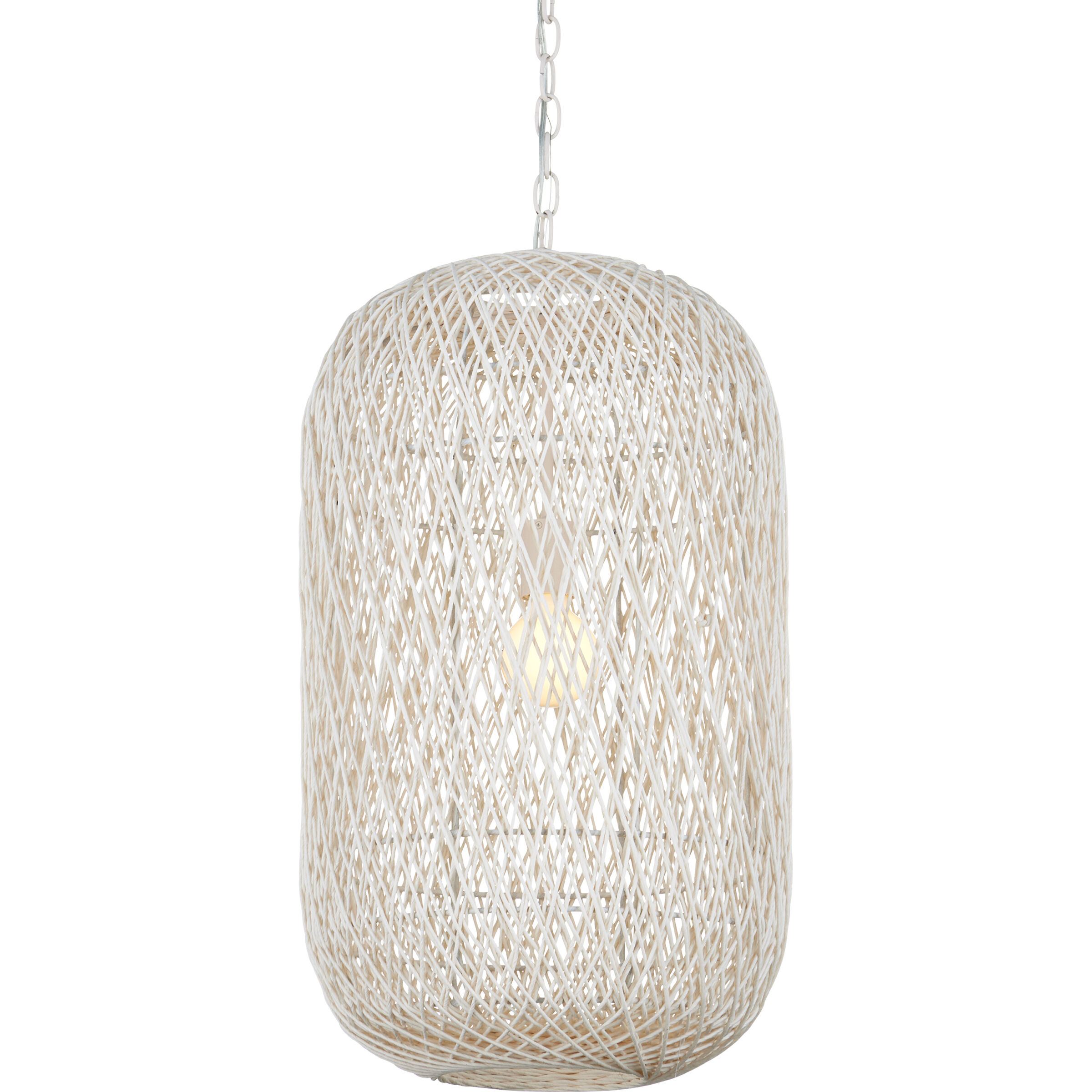 Cocoon 1 Light 15.5 inch Cream/Vanilla Pendant Ceiling Light, Medium