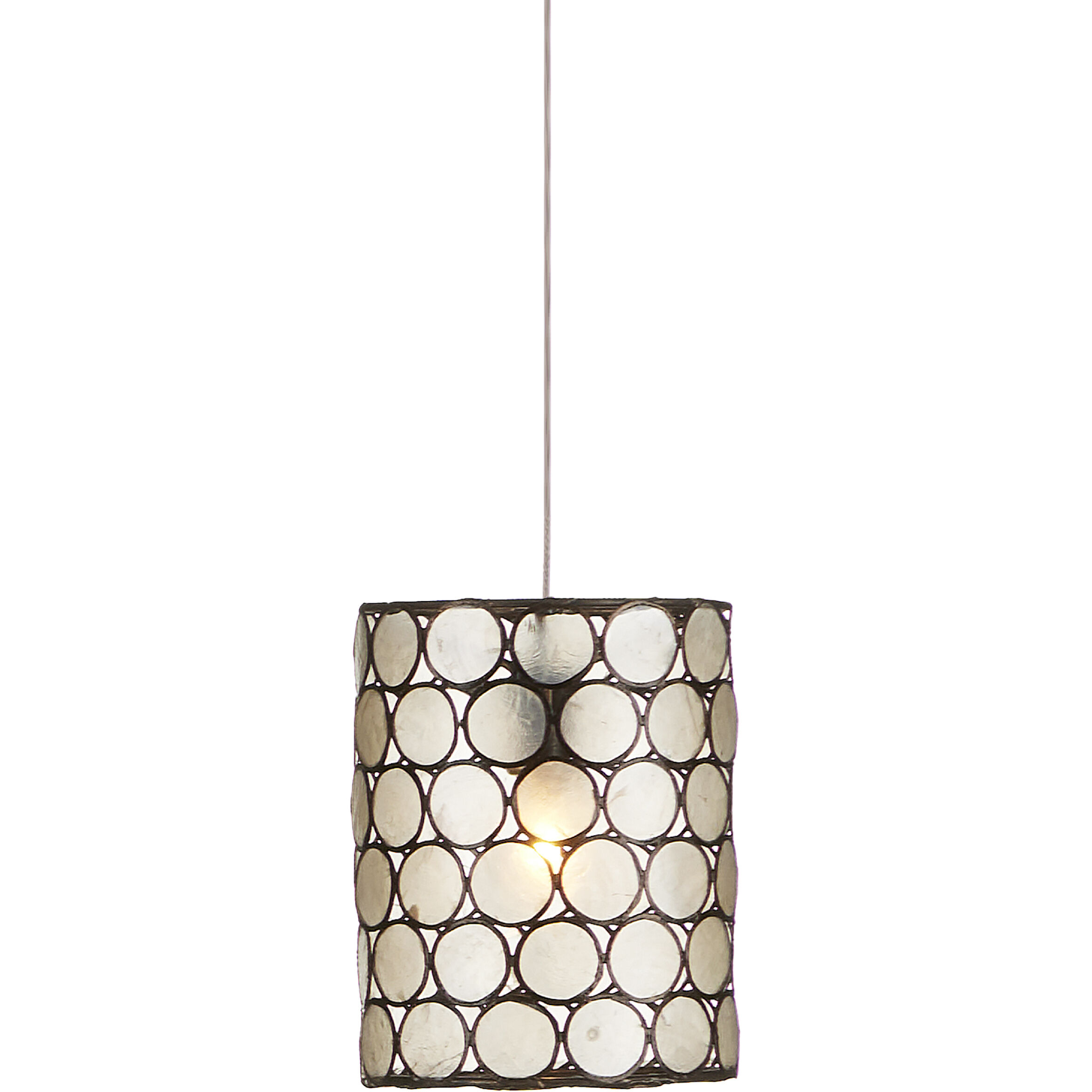 Regatta 1 Light 5.5 inch Cupertino and Silver Multi-Drop Pendant Ceiling Light