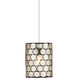 Regatta 1 Light 5.5 inch Cupertino and Silver Multi-Drop Pendant Ceiling Light