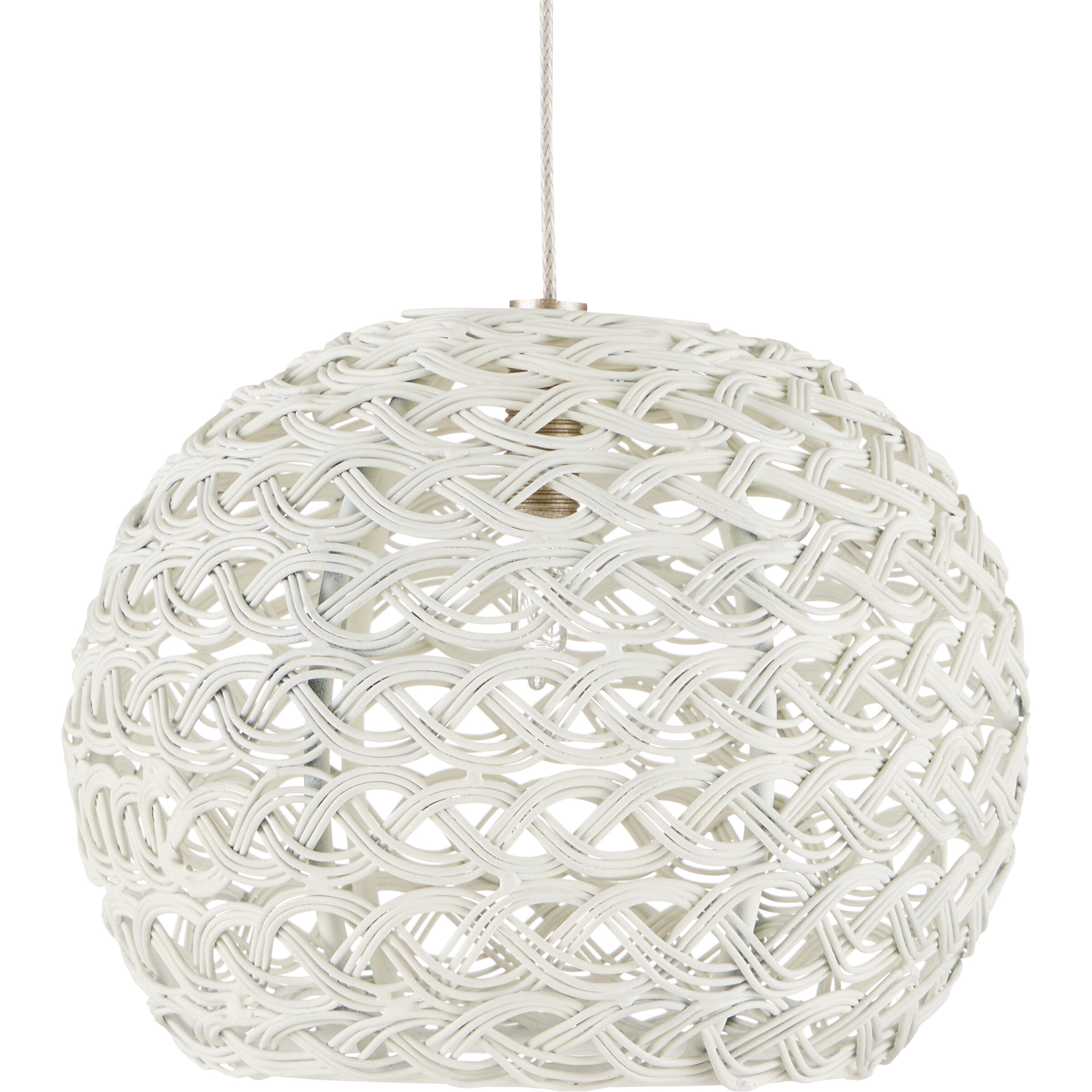Piero 1 Light 6 inch White/Painted Silver Multi-Drop Pendant Ceiling Light