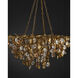 Lucullan 14 Light 43.5 inch Contemporary Gold Leaf/Contemporary Gold/Natural Chandelier Ceiling Light