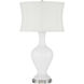 Zeta 30.75 inch 150.00 watt White/Clear Table Lamp Portable Light
