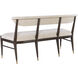 Arlan Coffee Brown/Antique Brass Bench