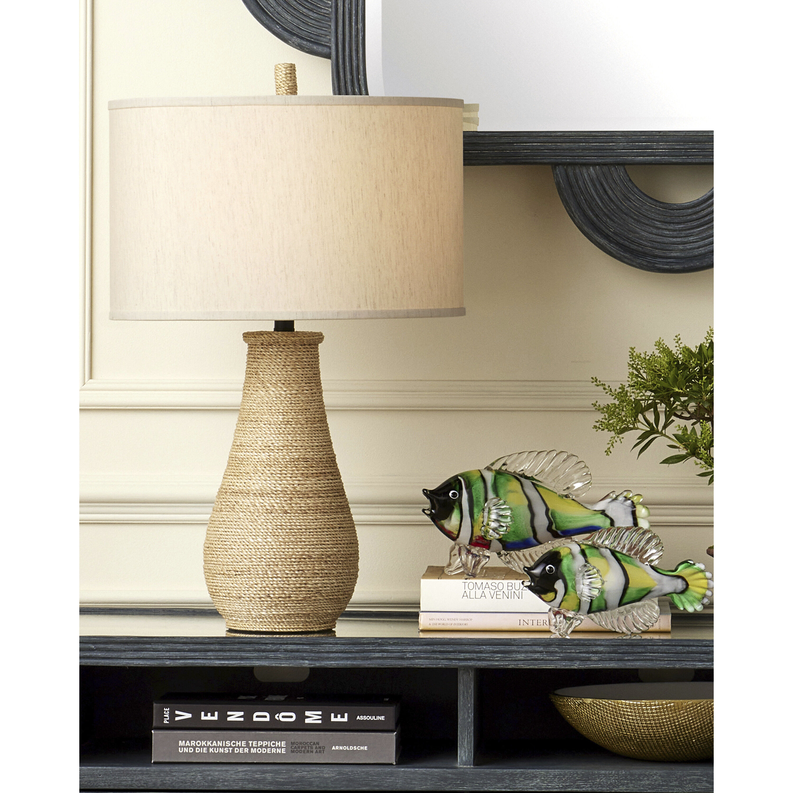 Joppa 28.5 inch 150 watt Natural Table Lamp Portable Light