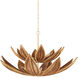 Cubana 8 Light 40.25 inch Natural/Coco Cream Two-Tier Chandelier Ceiling Light