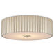 Caravel 1 Light 14 inch Silver Leaf Flush Mount Ceiling Light