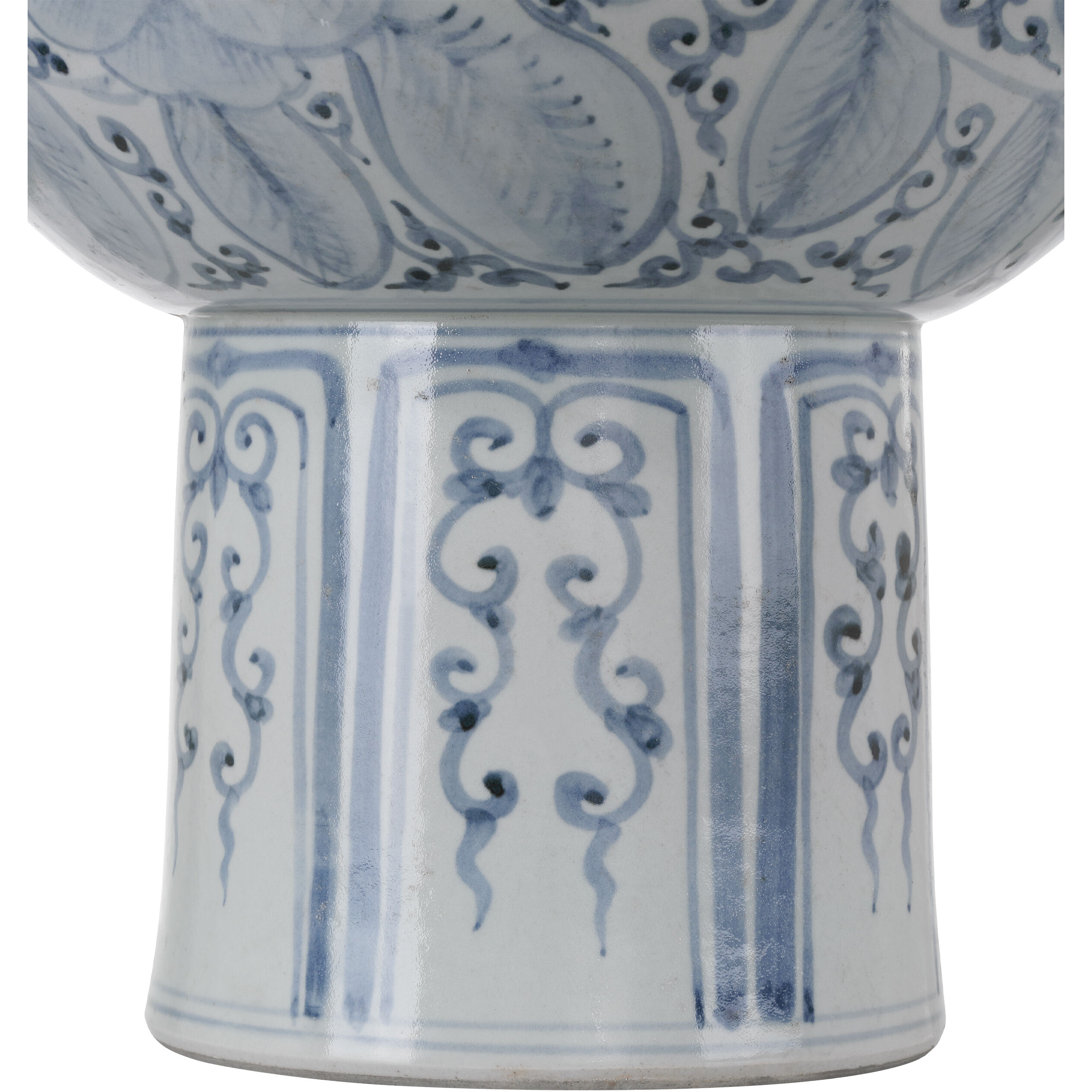 Ming Offering 13.5 inch Pedestal Bowl, Tall