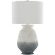 Cazalet 30.75 inch 150 watt Ash Ivory/Blue/Acrylic White Table Lamp Portable Light