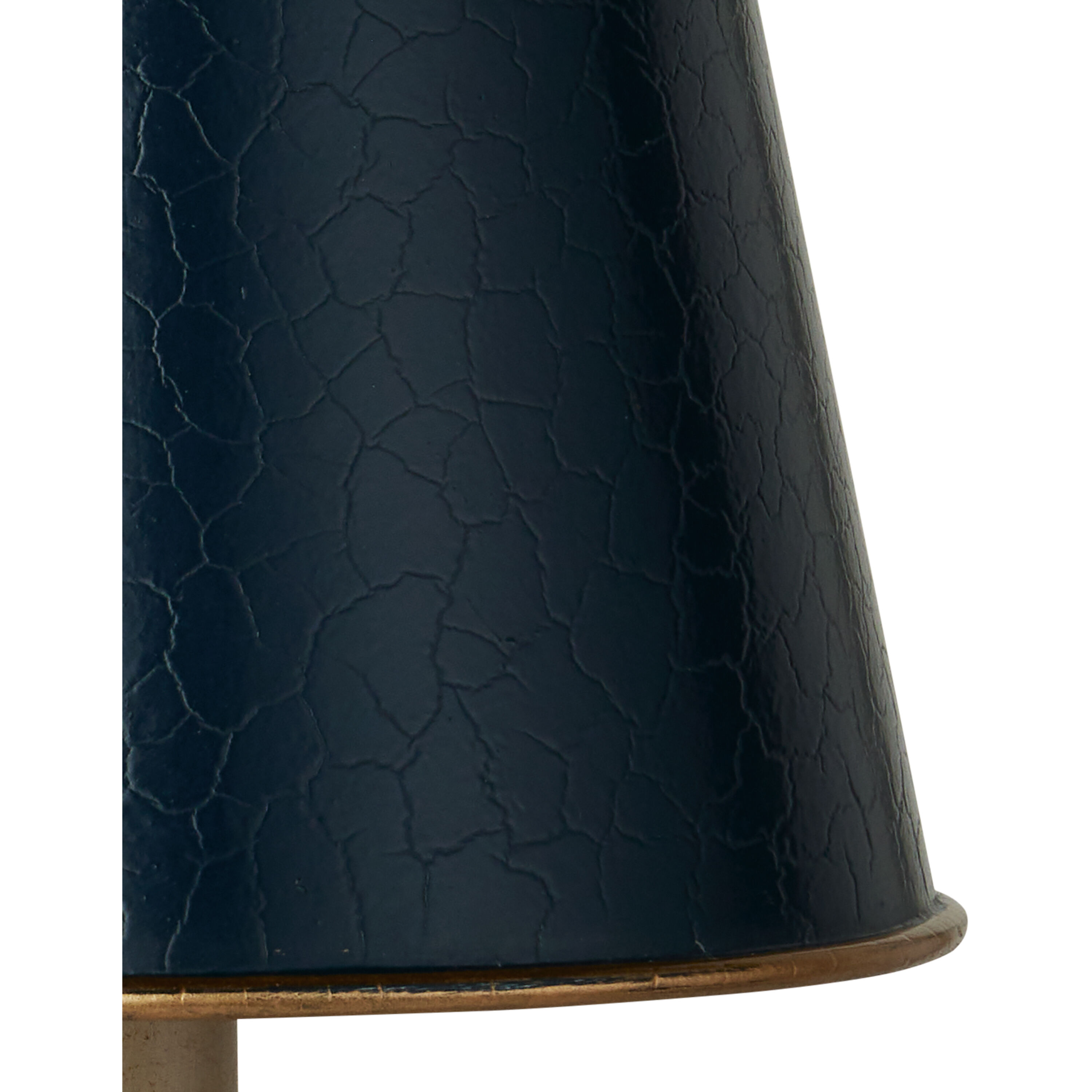 Tole Blue 6 inch Tapered Chandelier Shade