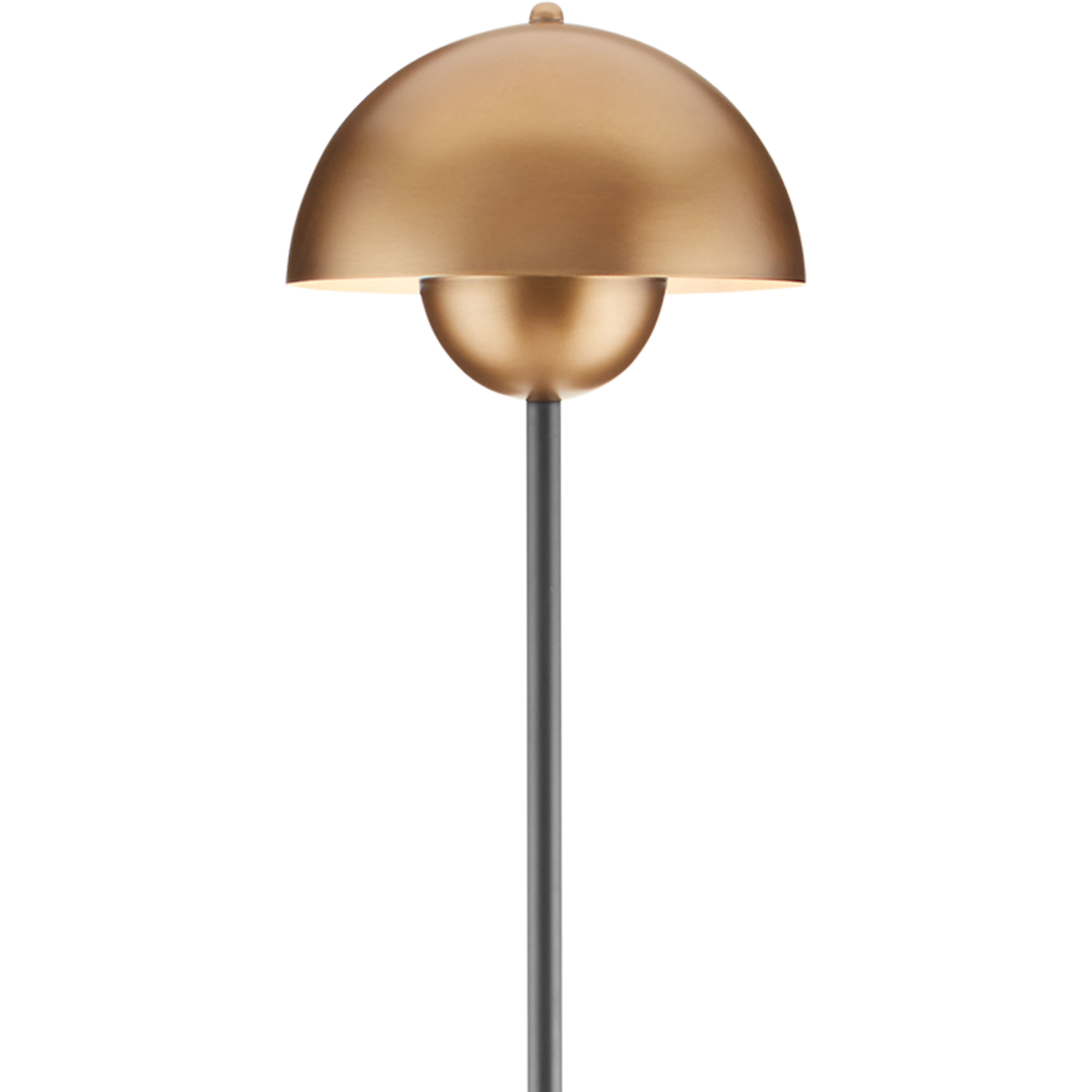 La Rue 58 inch 7 watt Brushed Brass/Black Floor Lamp Portable Light