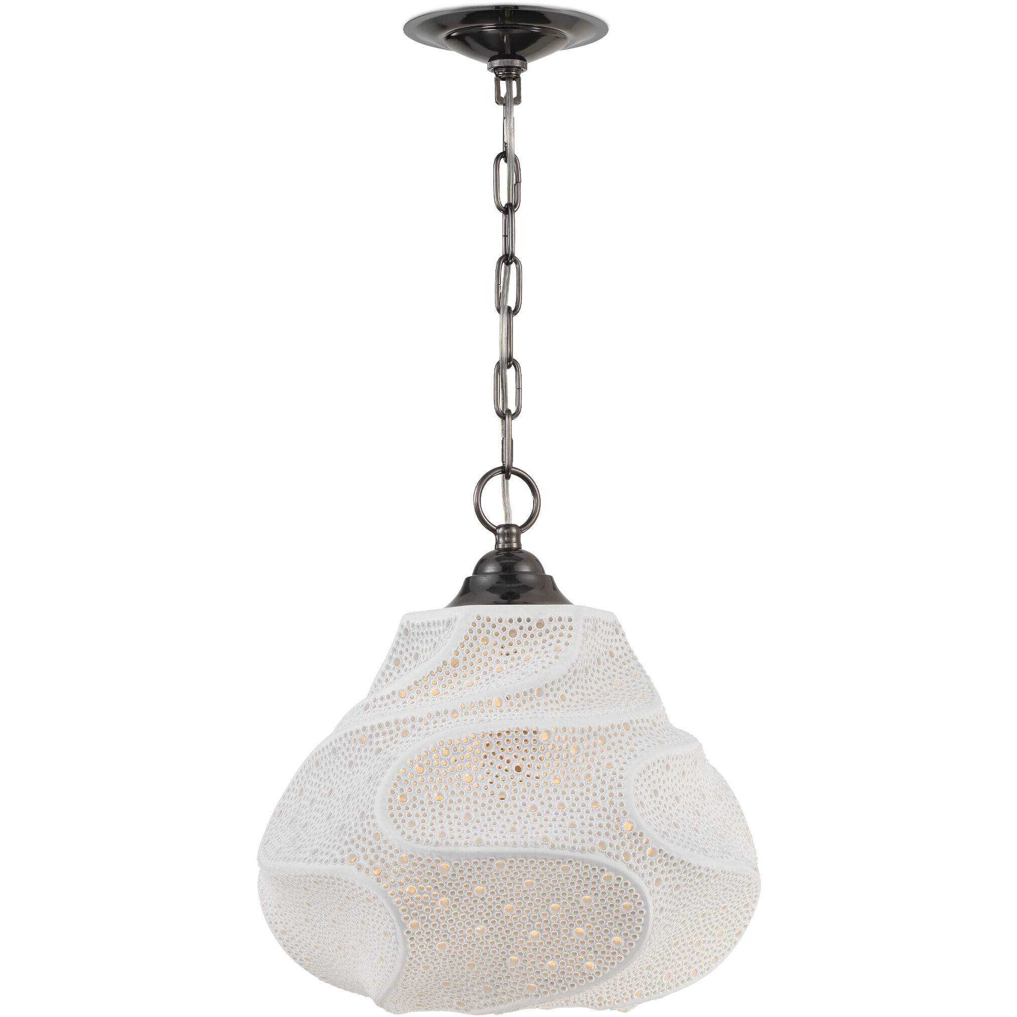 Wintershall 1 Light 14.25 inch White/Antique Brushed Nickel Pendant Ceiling Light