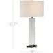 Stanhope 33.25 inch 150.00 watt White/Bronze Table Lamp Portable Light