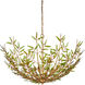 Babylon 8 Light 44 inch Green/Contemporary Gold Leaf/Contemporary Gold Chandelier Ceiling Light