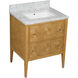 Santos 28 X 34 inch Sea Sand/Natural/White/Brushed Brass/Polished Nickel Vanity with Undermount Sink