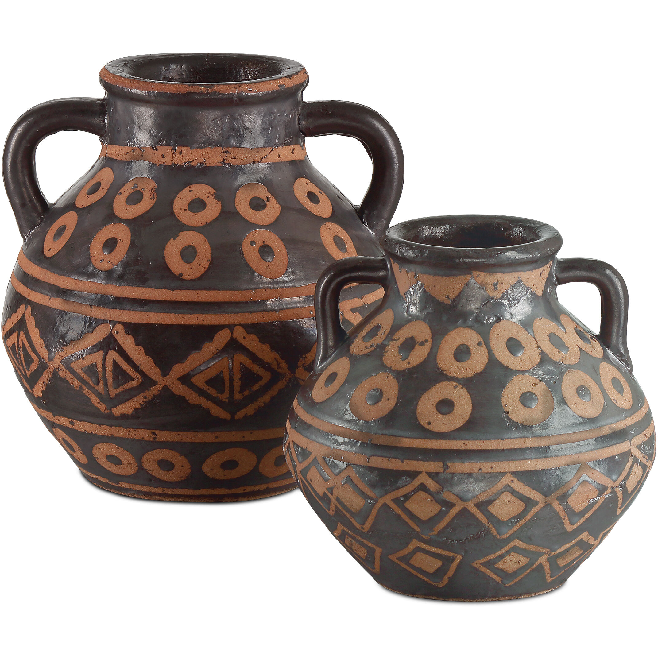 Nought 10.5 X 9.75 inch Vase, Set of 2