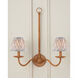 Plume Stone/Ivory Tapered Chandelier Shade