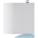 Laconia 30.5 inch 150 watt Light Blue/Clear/Polished Nickel Table Lamp Portable Light