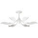 Snowflower 6 Light 36 inch Gesso White Semi-Flush Mount Ceiling Light