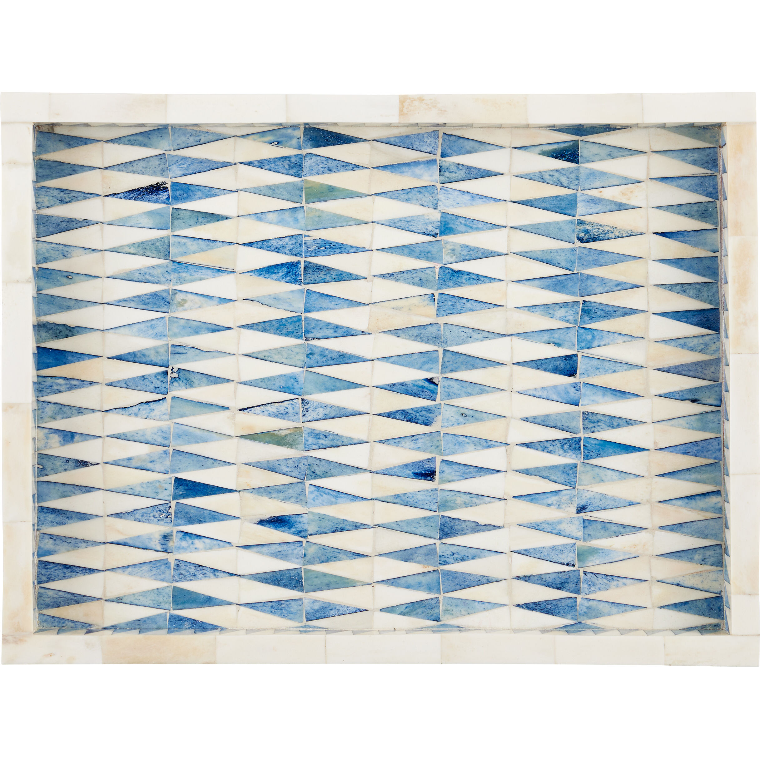 Nadene Blue/White Tray