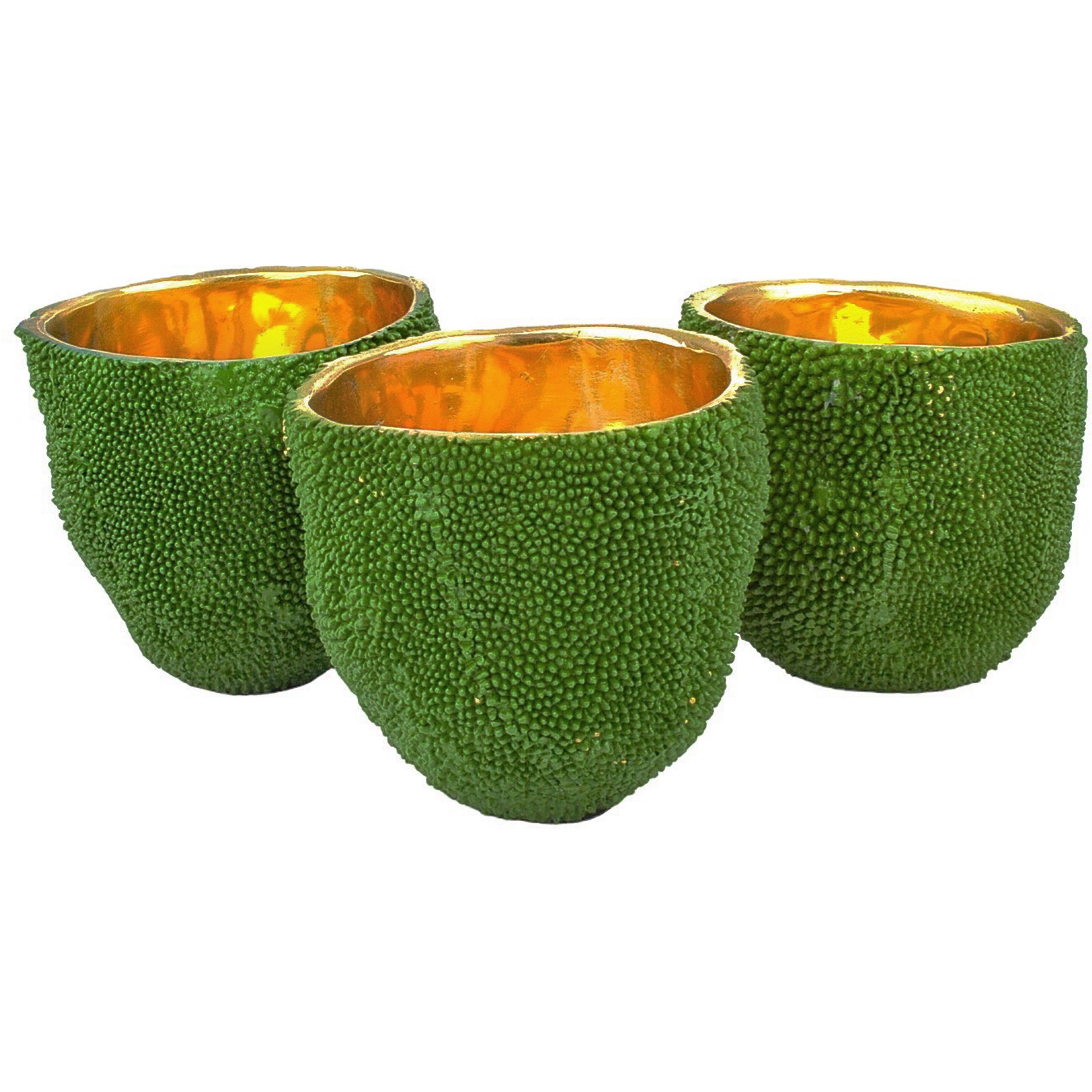 Jackfruit 3 X 2.75 inch Vases, Set of 3